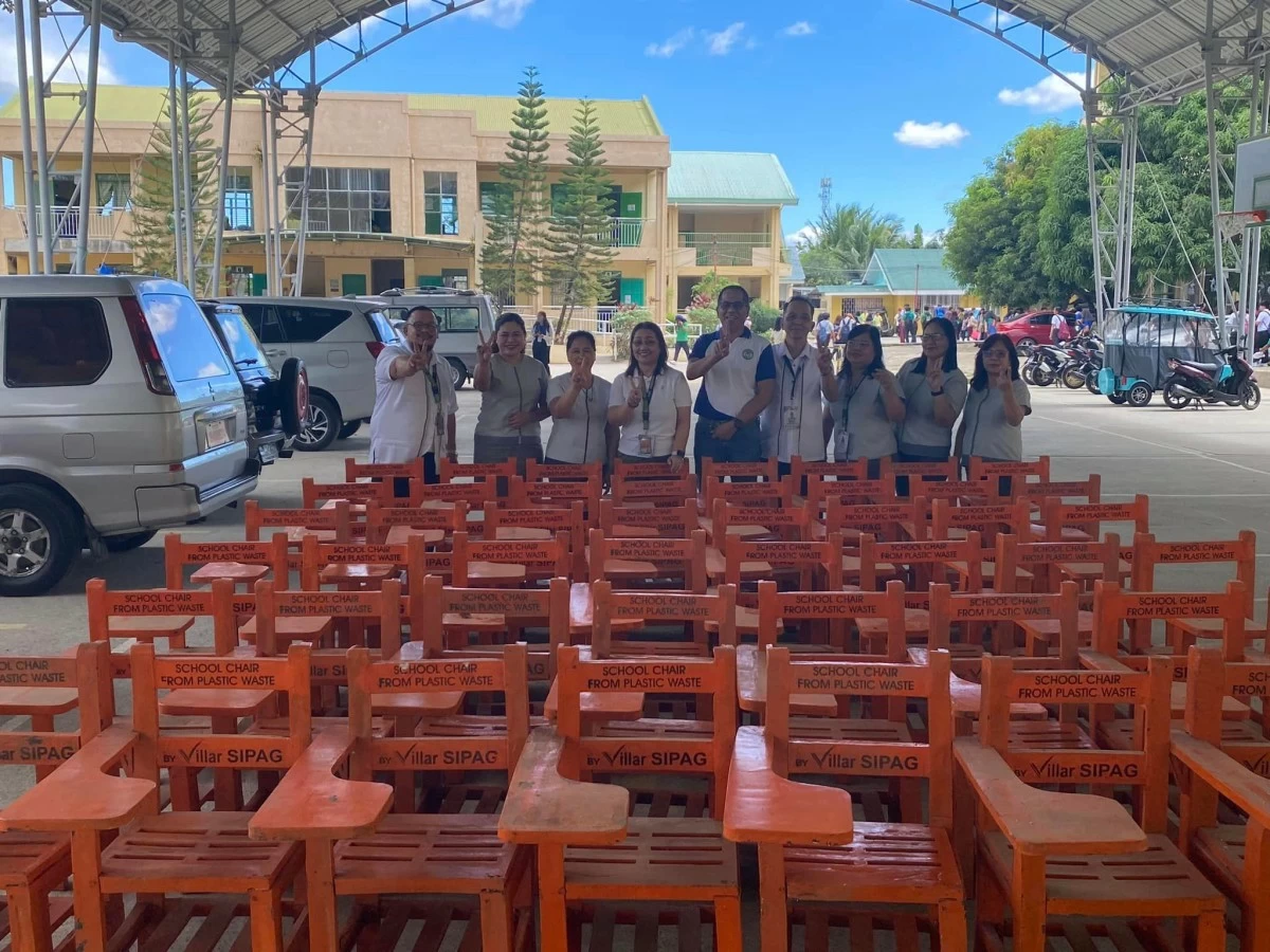 The Villar Foundation has donated hundreds of recycled chairs to public schools throughout the years (Contributed photo)