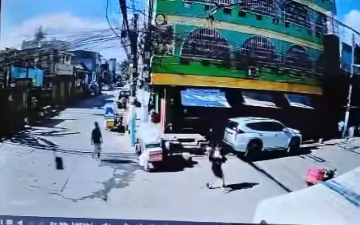 CCTV footage obtained by authorities shows the movements of the suspect, who was later arrested in connection with the shooting of a former barangay kagawad in Sampaloc, Manila, on Jan. 30, 2026.
