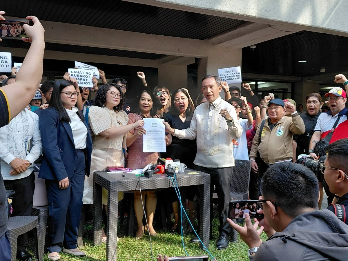 The Makabayan bloc leads the filing of the first impeachment complaint against Vice President Sara Duterte (Ellson Quismorio/ MANILA BULLETIN)
