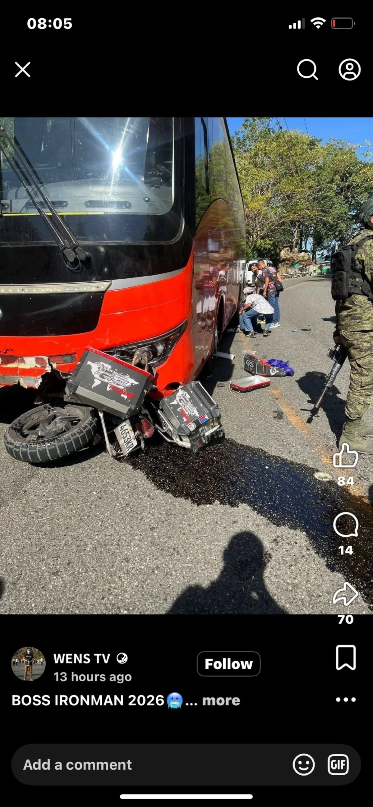 AN ACCIDENT caused by the BIMC in Mindanao. (FB)