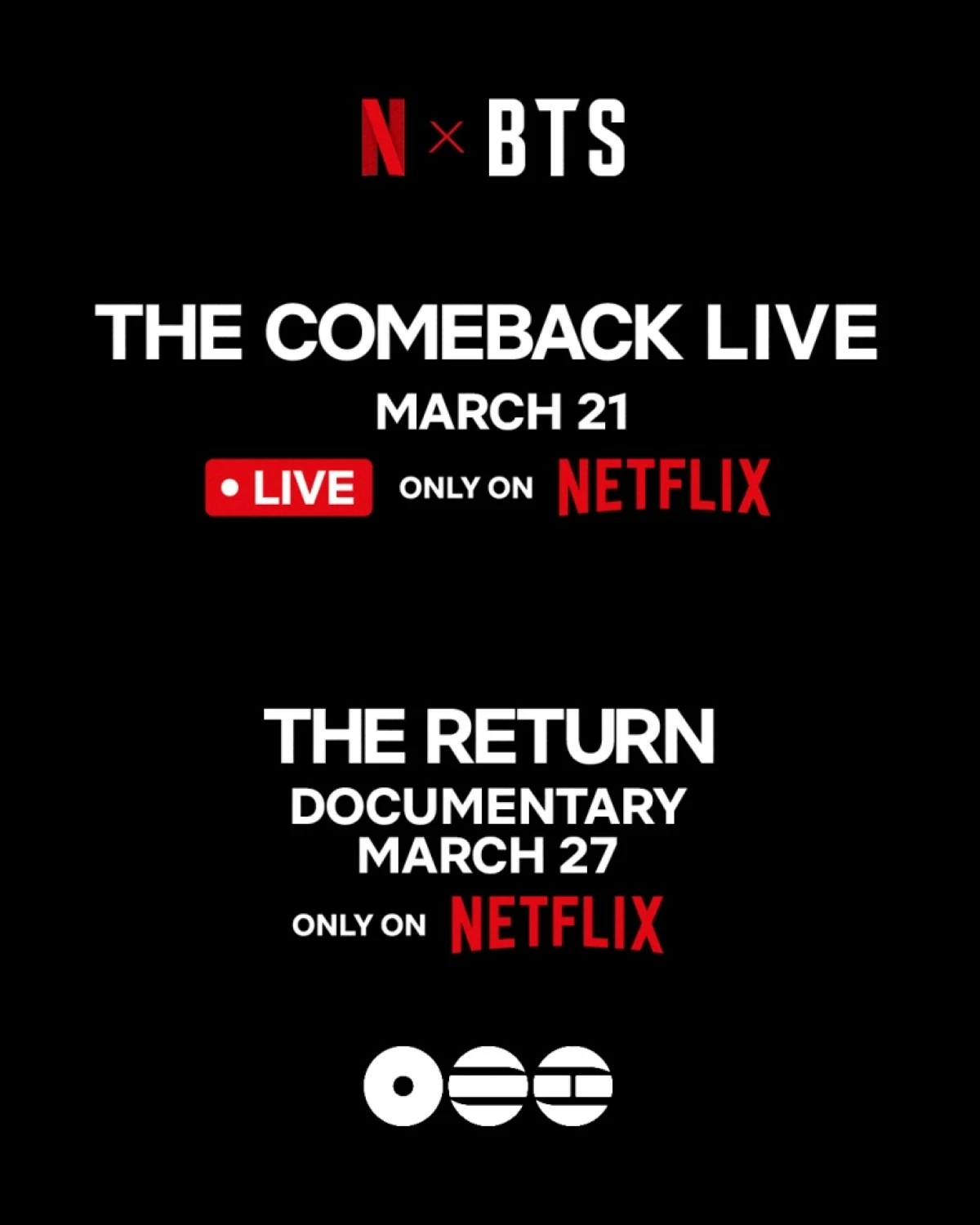 Netflix's announcement about BTS (Netflix) 