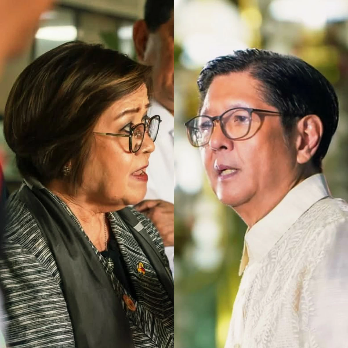 Mamamayang Liberal (ML) Party-list Rep. Leila de Lima (left), President Ferdinand "Bongbong" Marcos Jr. (Facebook)