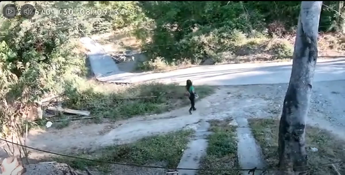 A CCTV captures Cachero on her way to work before she was found dead.