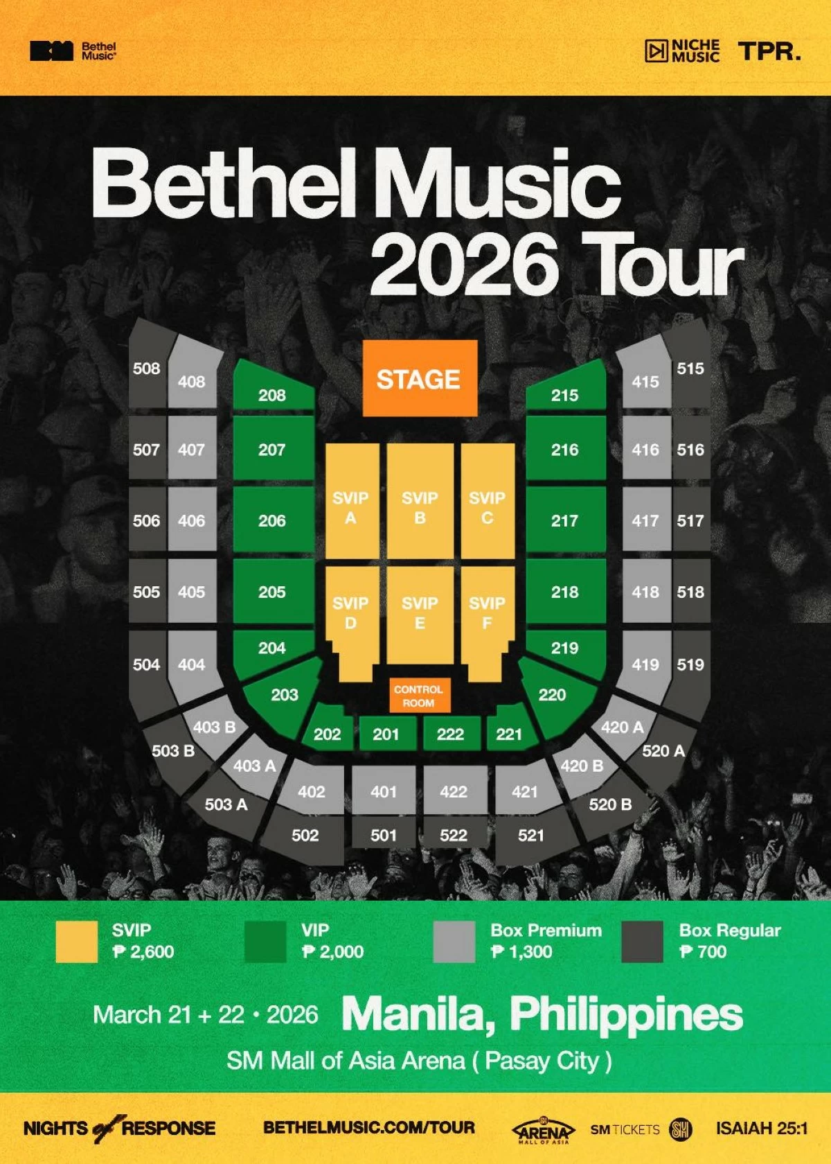 Join Bethel Music for a spiritual encounter on March 21 and 22.