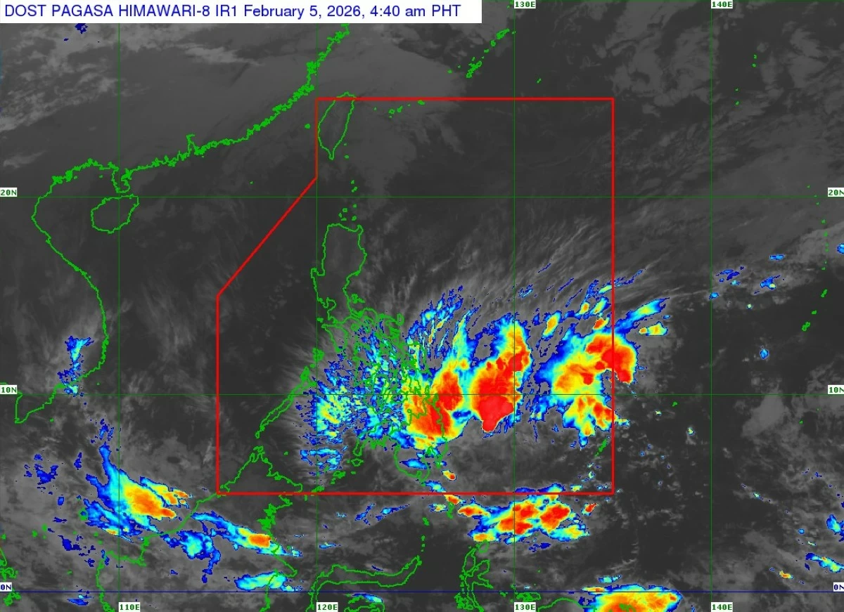 Satellite image of Tropical Storm Basyang (international name: Penha) (Courtesy of PAGASA)