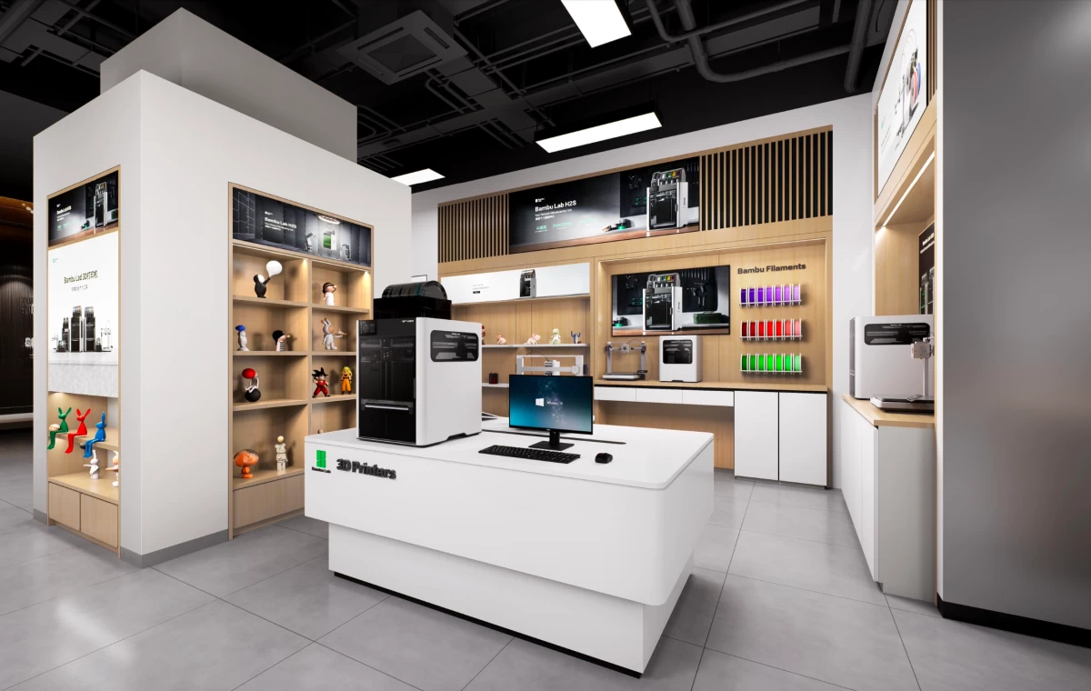 The upcoming Bambu Lab concept store in the Philippines, located in One Ayala, Makati City.
