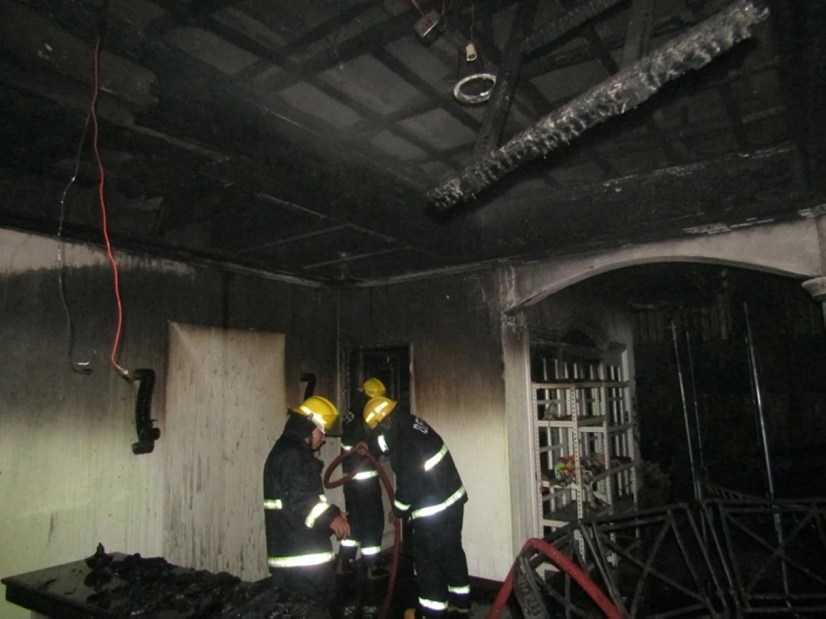 The fire in Ayala Alabang in Muntinlupa (Photo from the Muntinlupa City Fire Station) 