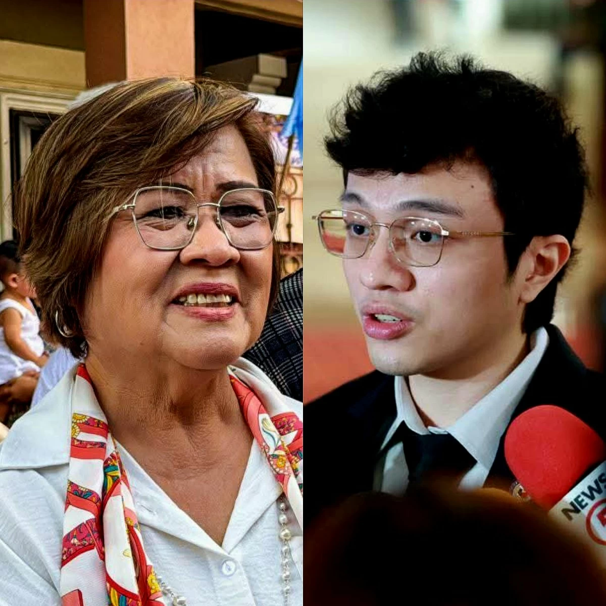Mamamayang Liberal (ML) Party-list Rep. Leila de Lima (left), Cavite 4th district Rep. Francisco "Kiko" Barzaga (Facebook)
