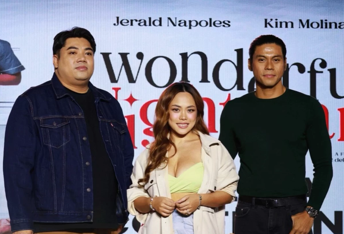 Director RC Delos Reyes, Kim Molina, and Jerald Napoles (Images courtesy of Viva Films)