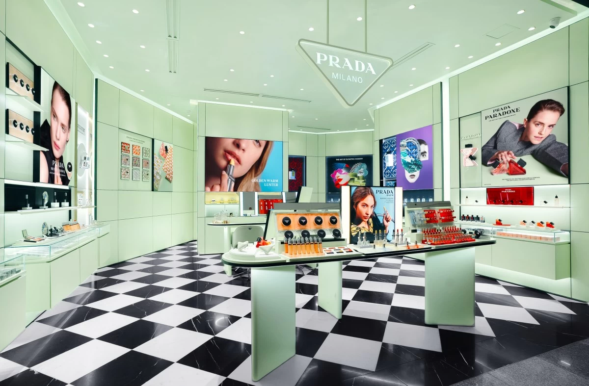 Inside the Prada Beauty store in Greenbelt 5