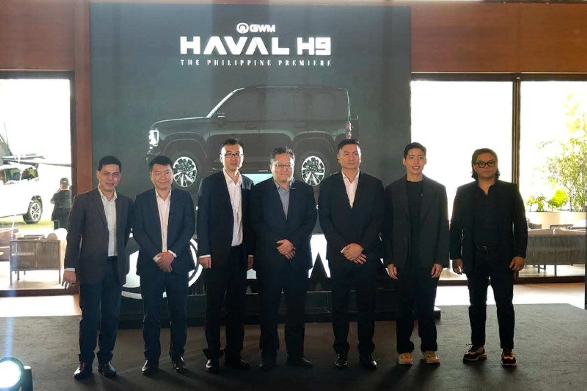From left: Dax Avenido, Brand Head, GWM Philippines; Bruce Xu, Regional General Manager of South East Asia; Michael Guo, Head of GWM Philippine Market; James Yang, Vice President of GWM International; Ruben Tan, President, GWM Philippines; Jameson Ong, Board of Directors, GWM Philippines; and Vincent Marquez, Product and Marketing Director, GWM Philippines.