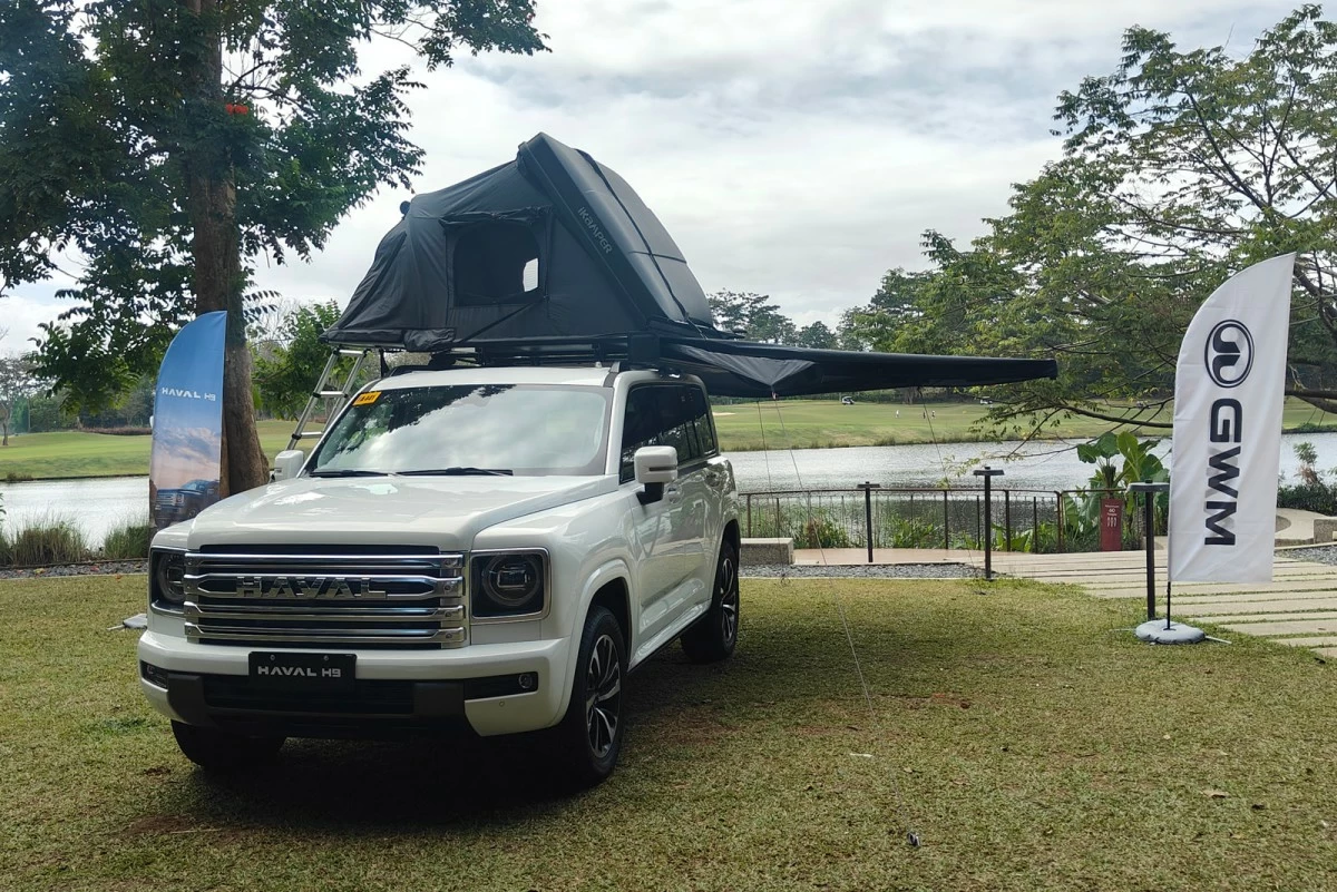 GWM showcased the car's outdoor potential by outfitting a Haval H9 with car camping equipment.