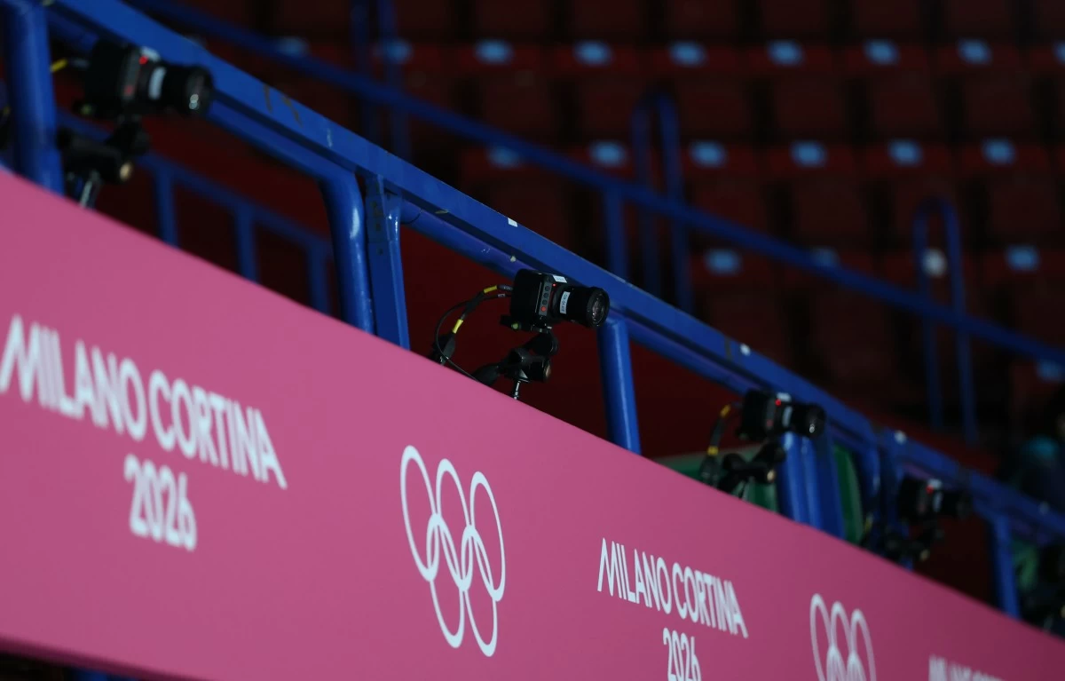 Multi-Camera Replay at the competition venue, equipments and activities that can showcase the high-tech deployed for the GamesAlibaba at Milano Ice Skating Arena on February 02, 2026 in Milan, Italy.  (Photo by Claudio Villa/Getty Images)