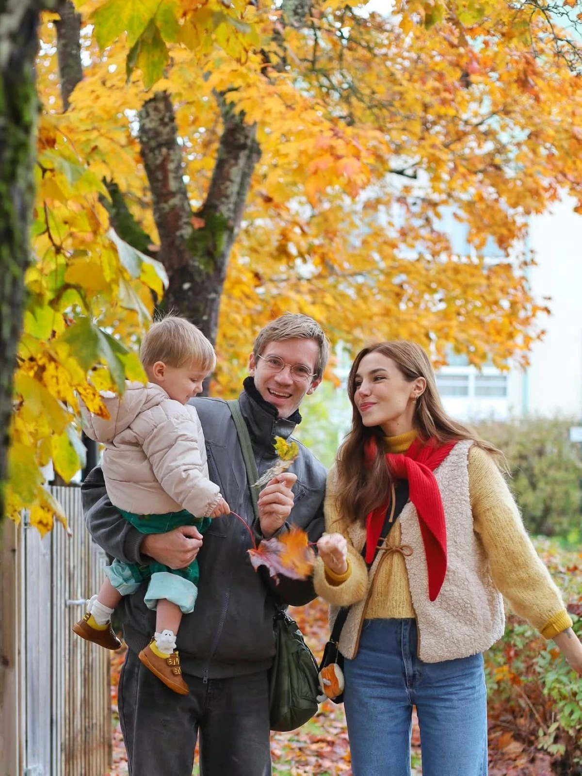 HAPPY FAMILY Marzia with her husband, Felix, and son, Bjorn