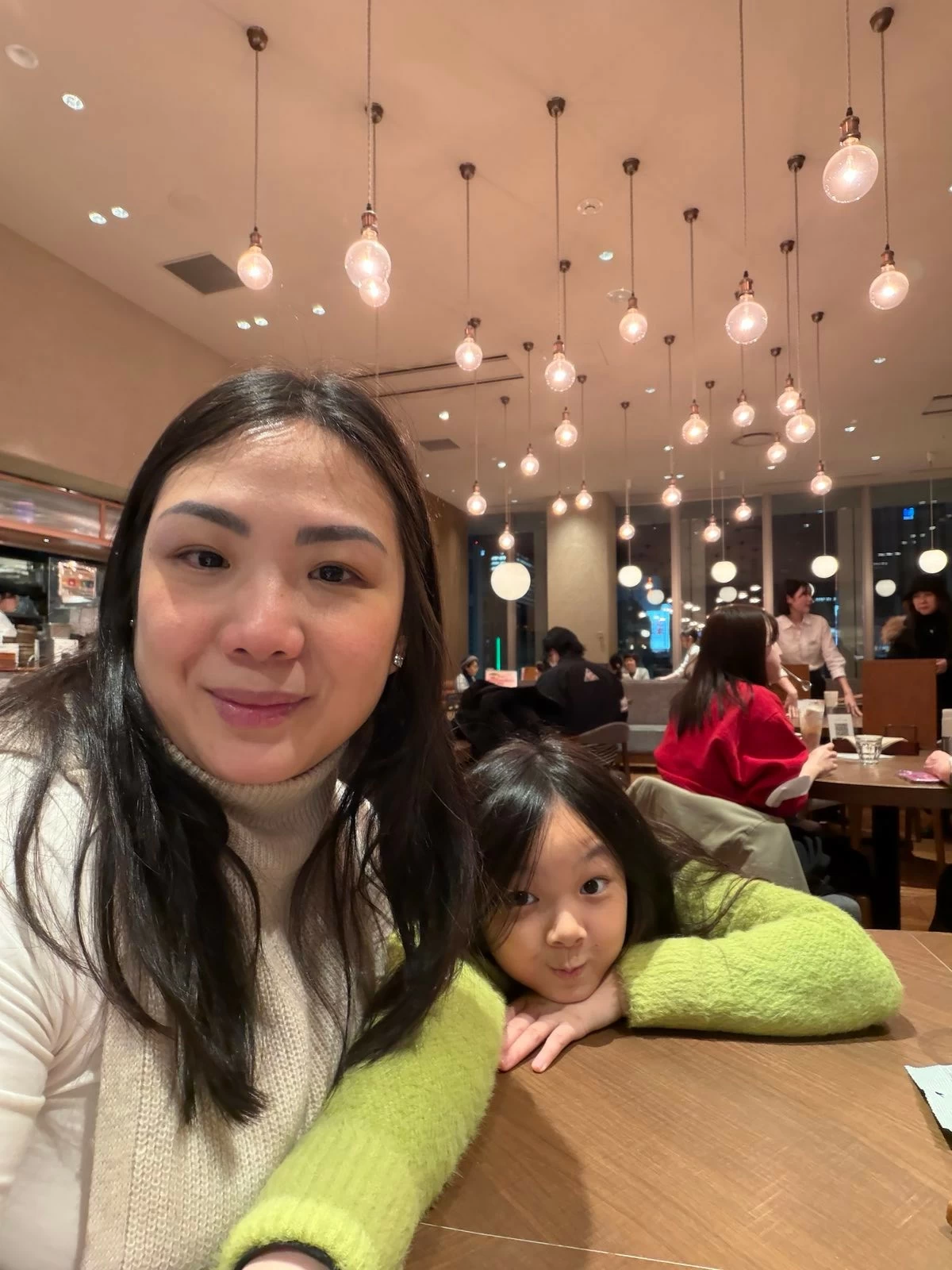 Kato and daughter Georgie, 9