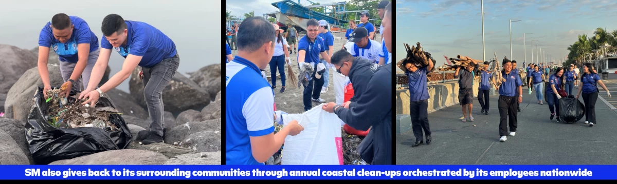 SM also gives back to its surrounding communities through annual coastal clean-ups orchestrated by its employees nationwide.