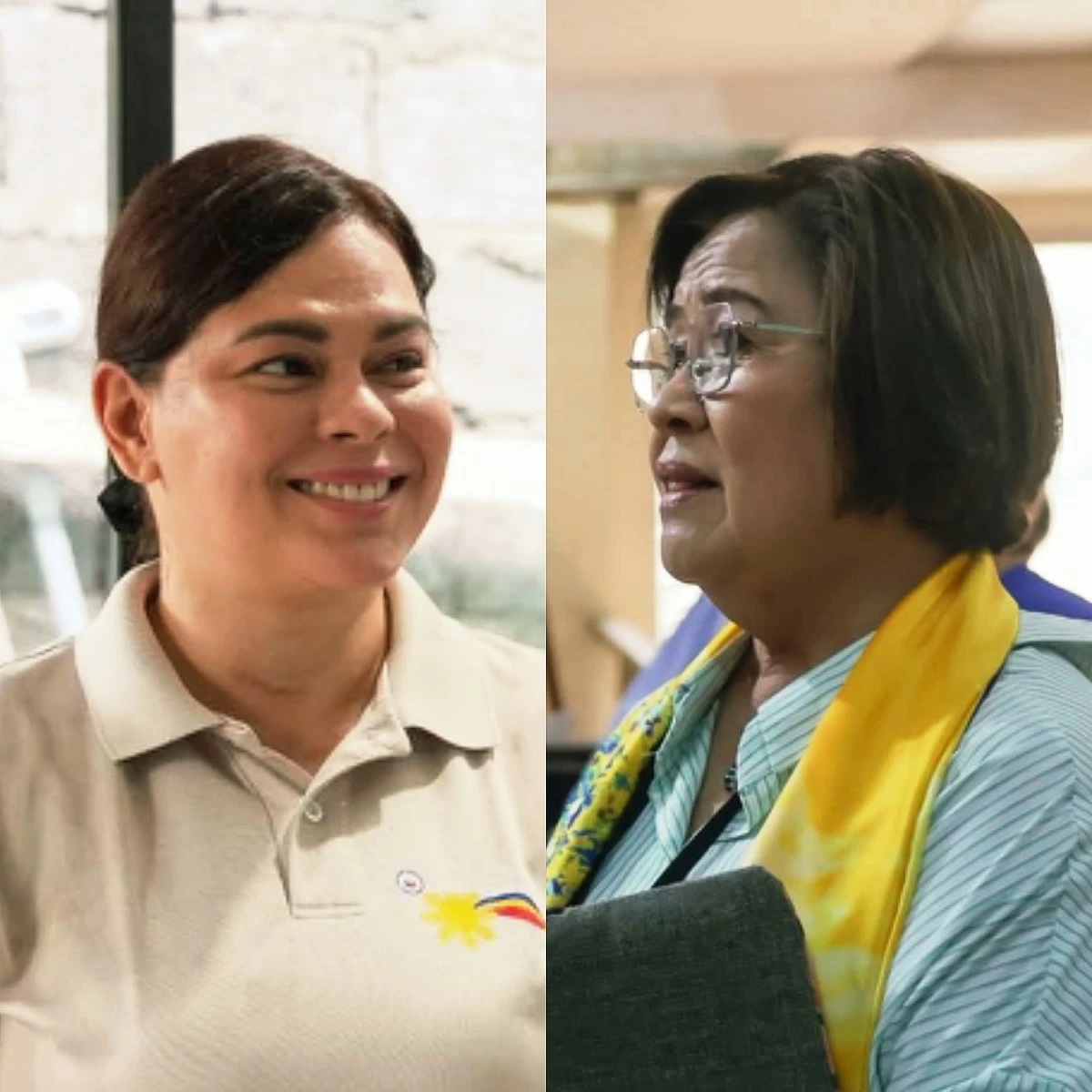 Vice President Sara Duterte (left), Mamamayang Liberal (ML) Party-list Rep. Leila de Lima (Facebook)