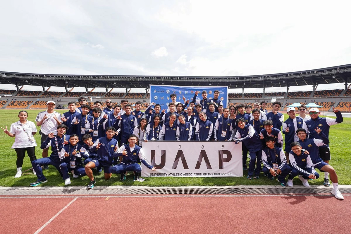 NU student-athletes celebrate a podium finish in athletics, reflecting the university’s strength across multiple sports in UAAP Season 88

