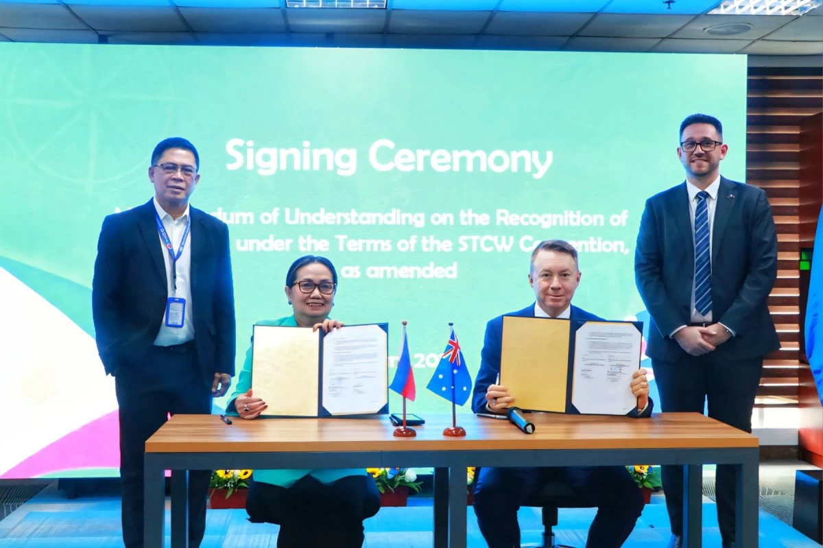 Marina, Australia sign pact to boost jobs, maritime safety