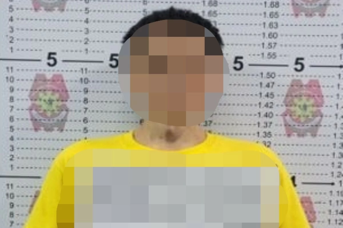 The arrested suspect in Muntinlupa (Photo from Muntinlupa police)