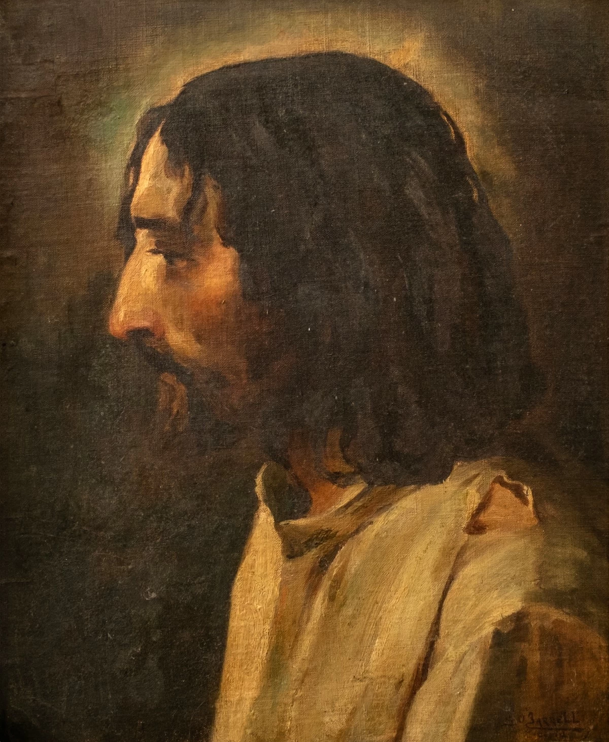 'ECCE HOMO or PORTRAIT OF CHRIST' Patricio Gaston O’Farrell