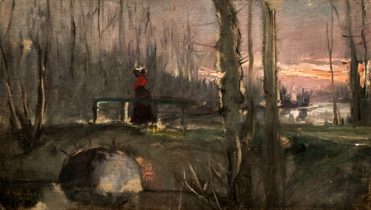 'BOIS DE BOULOGNE' Félix Resurrección Hidalgo