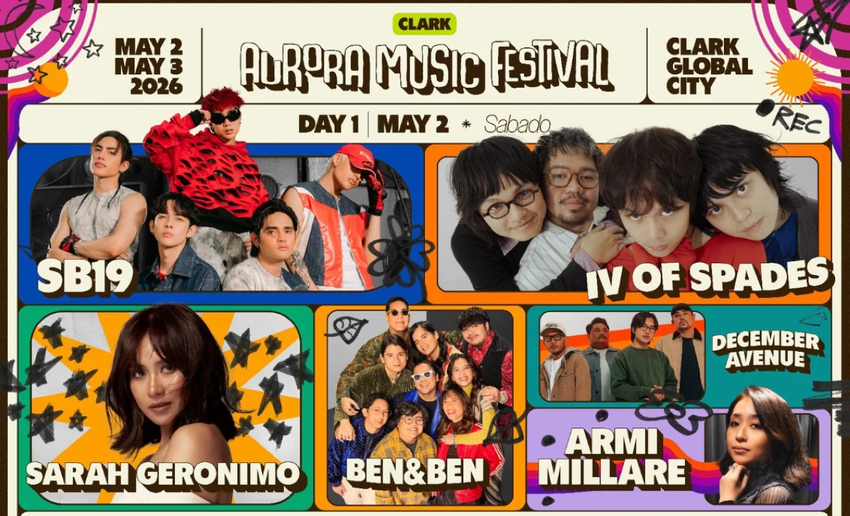 LOOK: SB19 and IV Of Spades to headline Aurora Music Festival