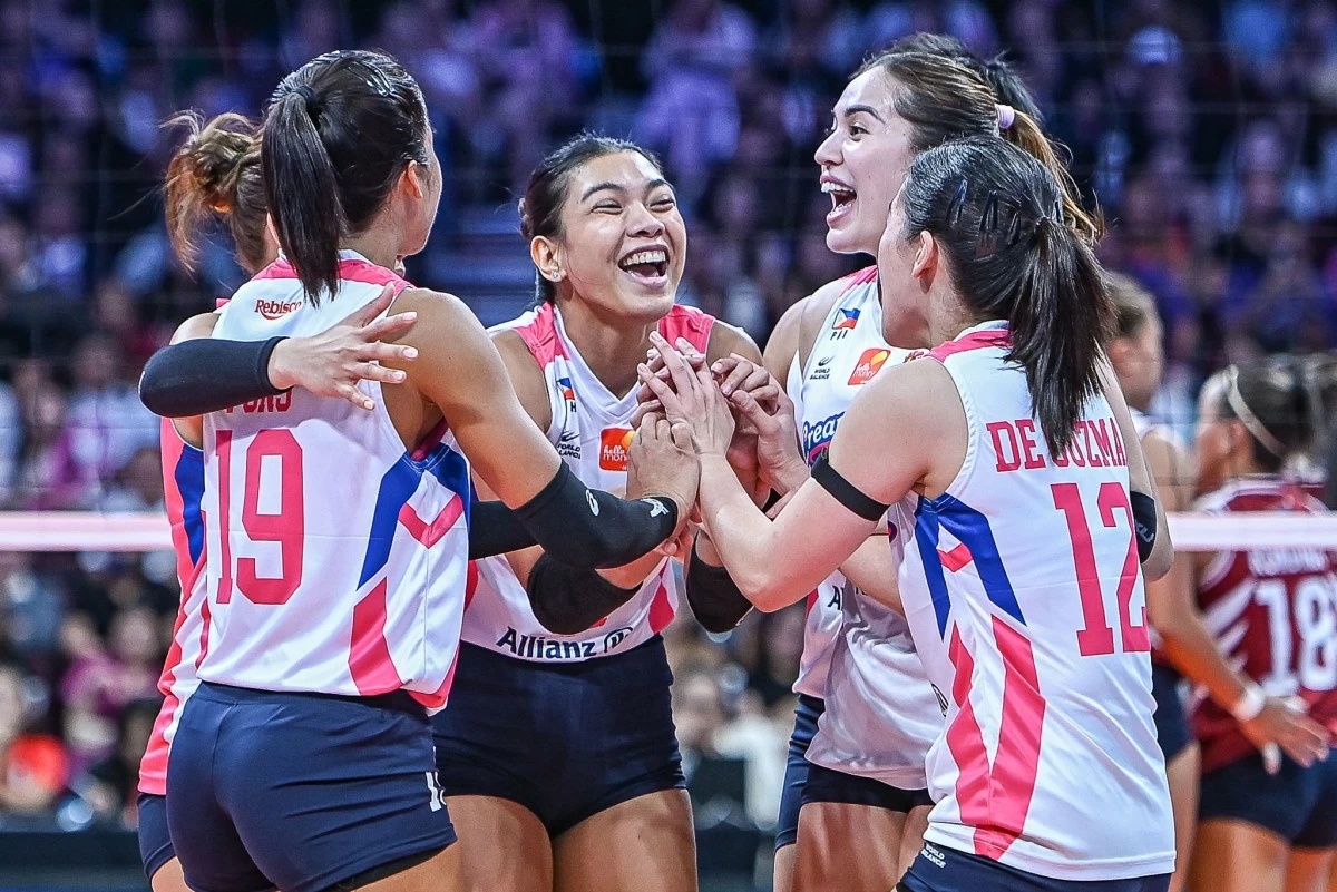 Creamline finally notches its first win. (PVL Images)