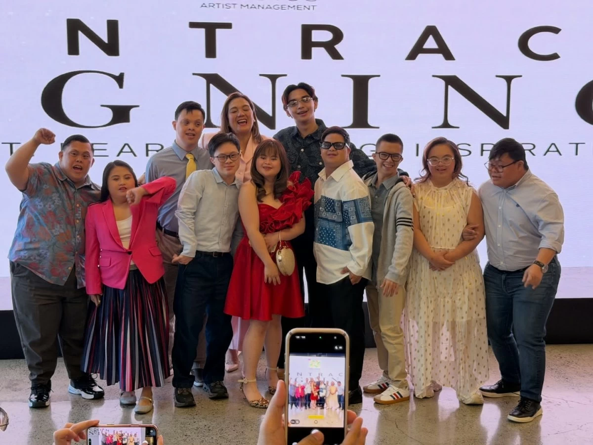 The cast of 'ImPerfect' with actress Sylvia Sanchez and Ice, winner of the 'Time to Dance' competition.