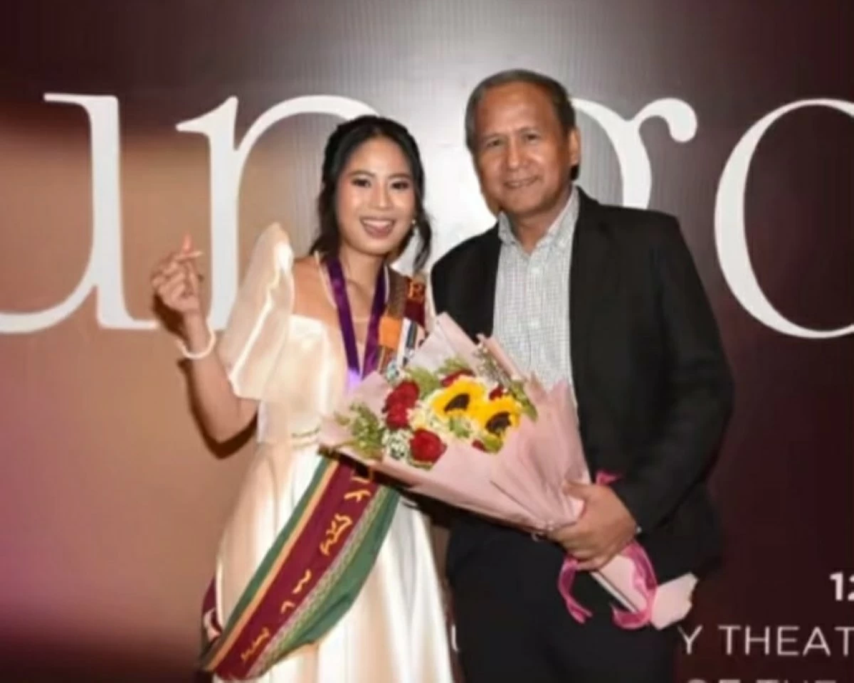 Mary Joyce Narciso and her dad Ferdinand 