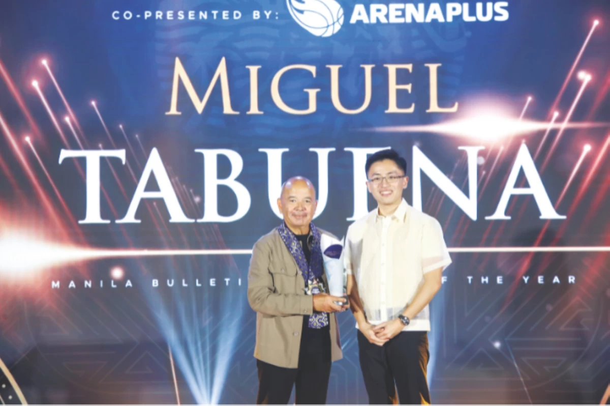 Luigi Tabuena (with award co-presented by ArenaPlus) and Jordan Tan