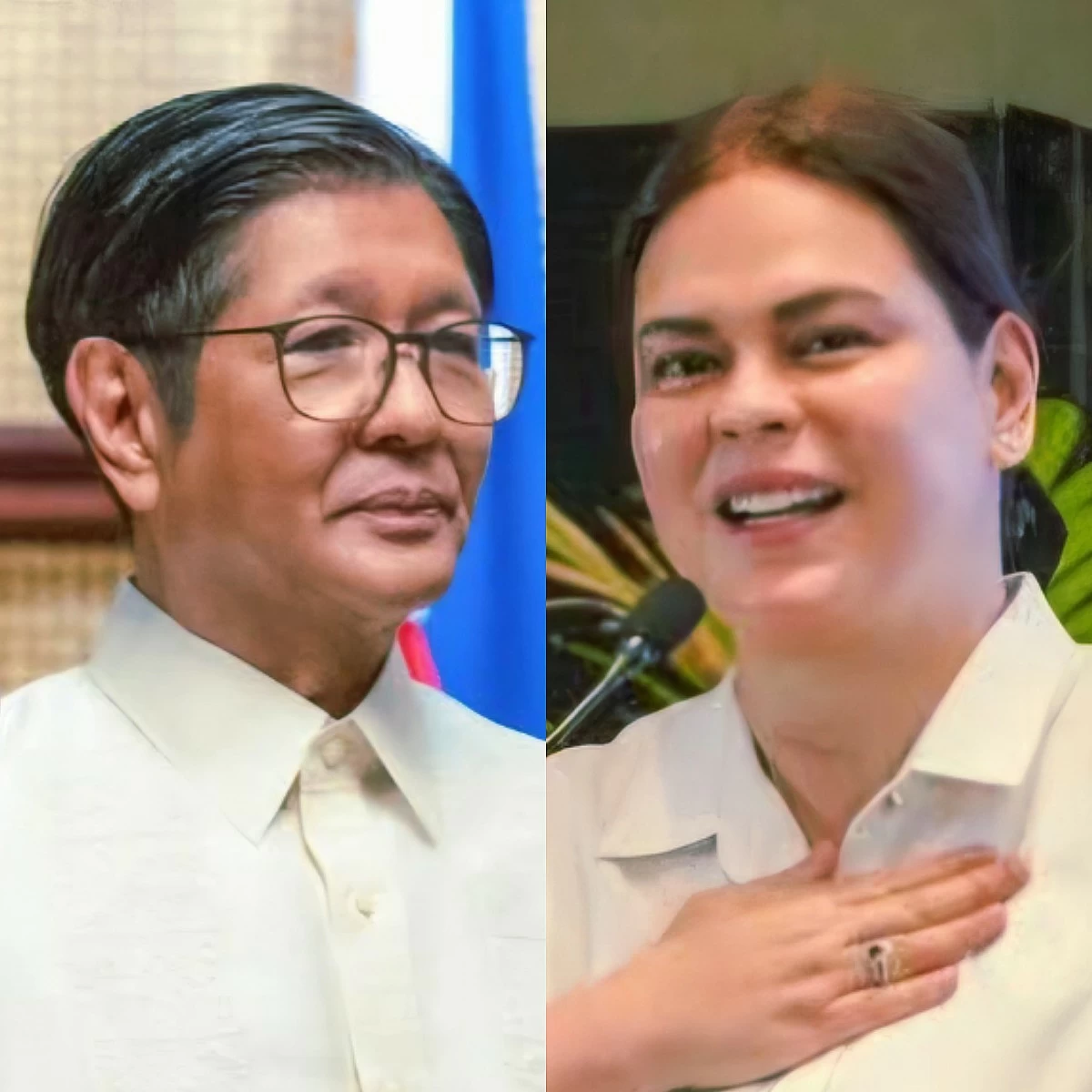 President Ferdinand "Bongbong" Marcos Jr. (left), Vice President Sara Duterte (Facebook)