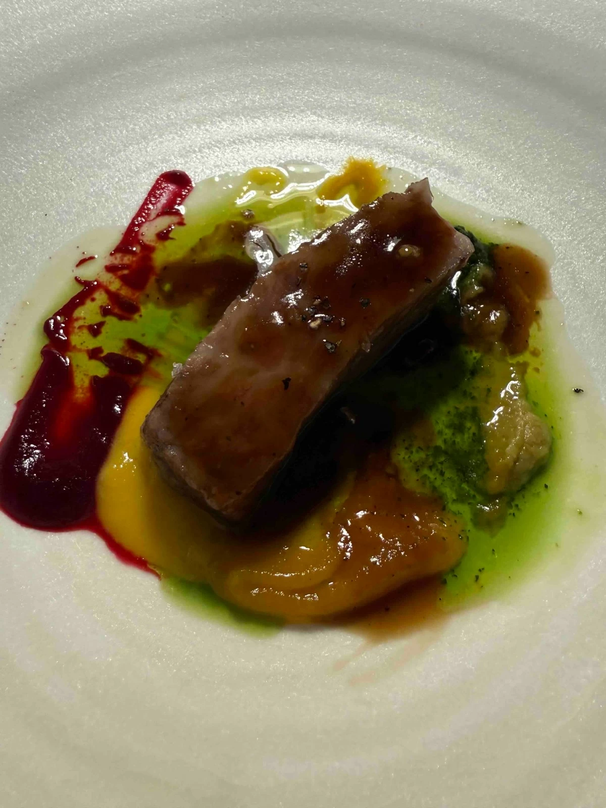 Wagyu with psychedelic sauce