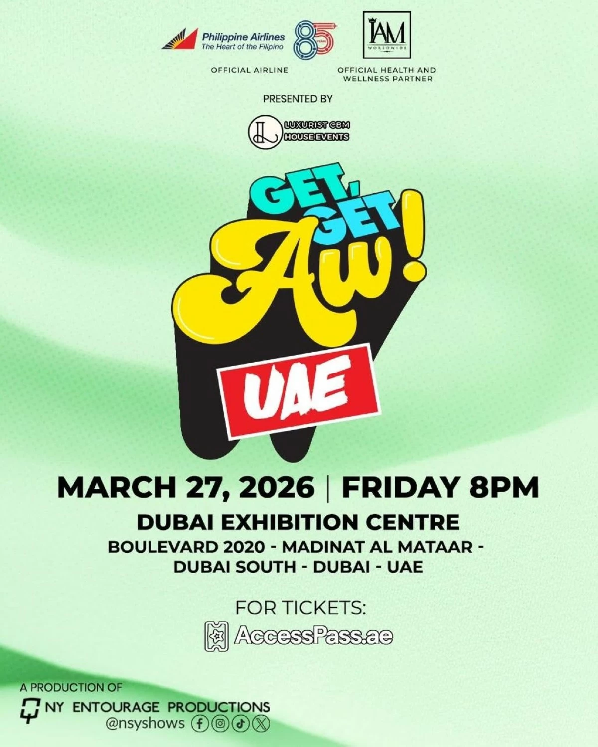 Dubai concert poster