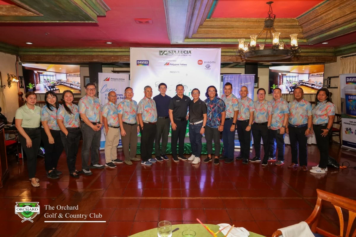 General managers and golf directors of the 11 Sta. Lucia courses during the media launch of its 20th Golf Tour at Orchard on Wednesday, Feb. 11. (Photo from Orchard Golf)