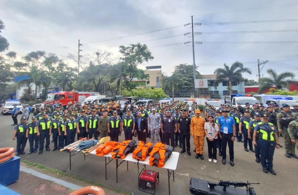Send off ceremony for the deployment of the uniformed personnel for the March 14 special election in Antipolo City (Photo from Rizal PPO)