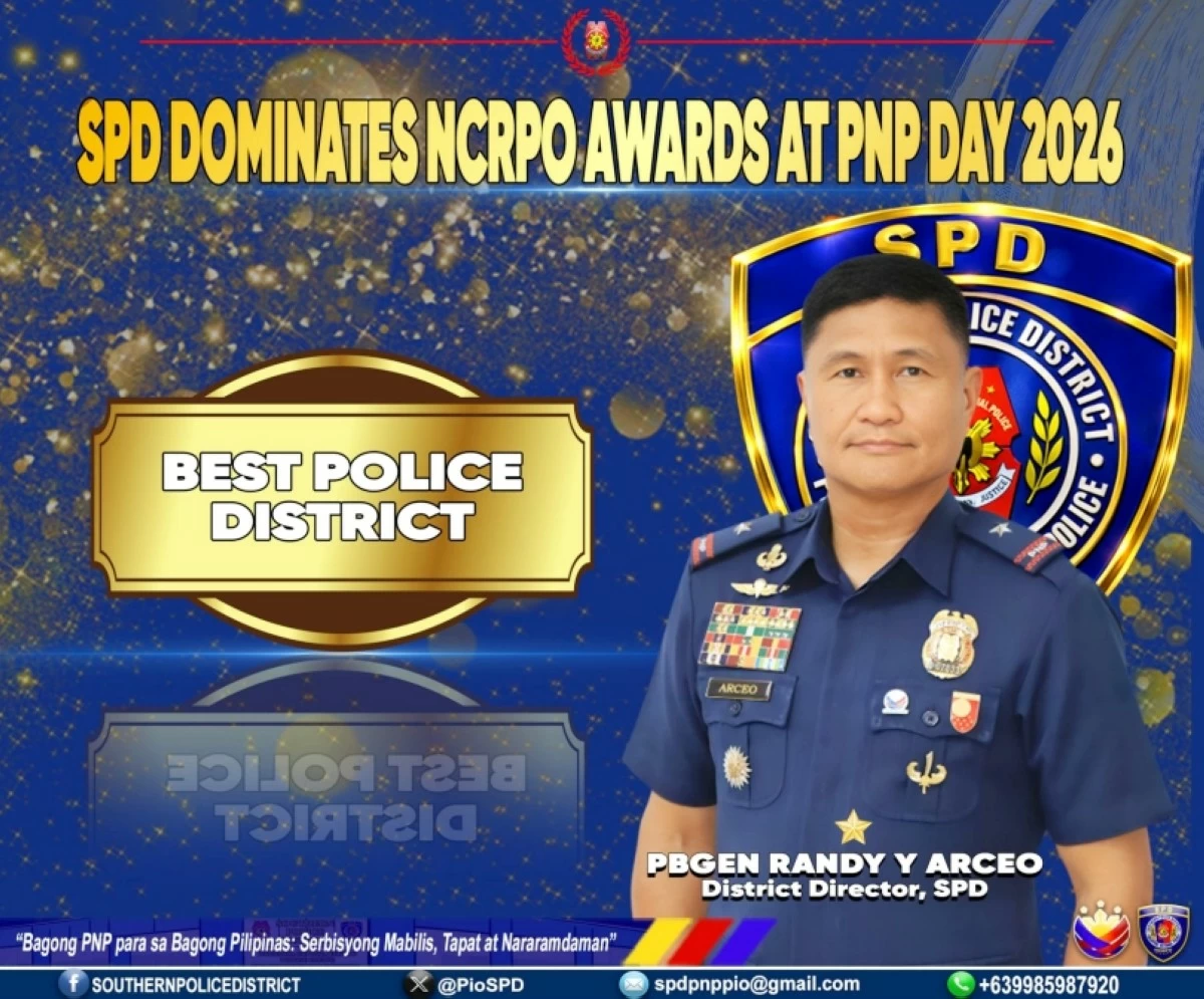 The Southern Police District is Best Police District in the National Capital Region (Photo from SPD)
