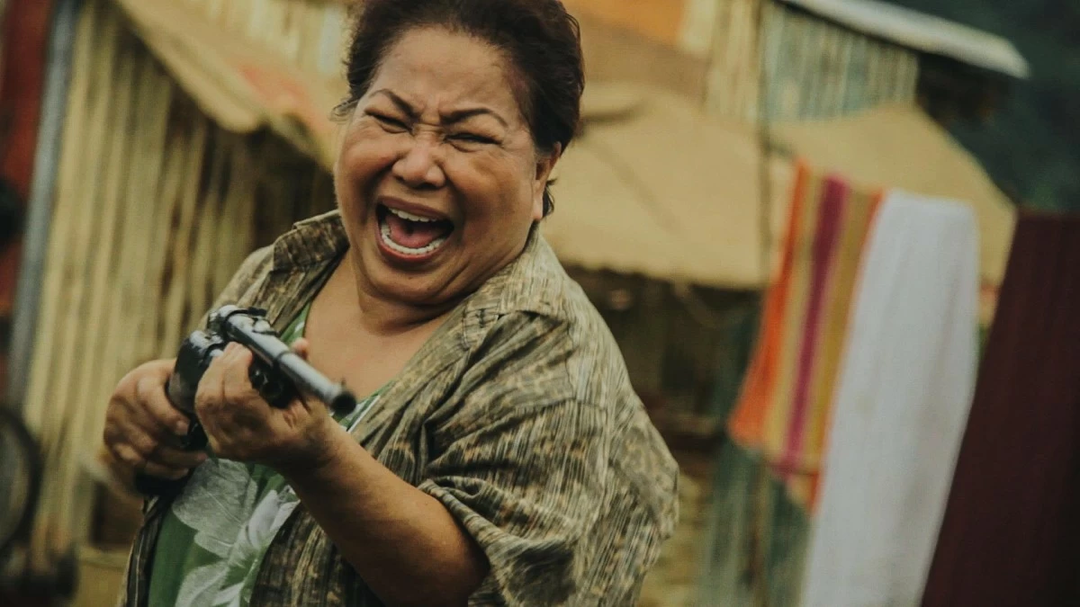 Vangie in a scene from one of her film projects