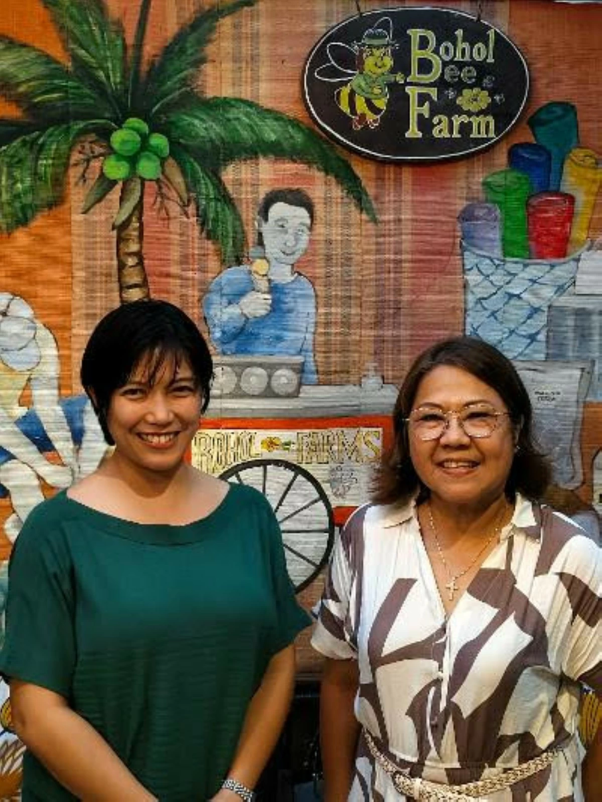 Bohol Provincial Tourism officer-in-charge Joanne Pinat and Travel Village Tours founder Lourdes Sultan