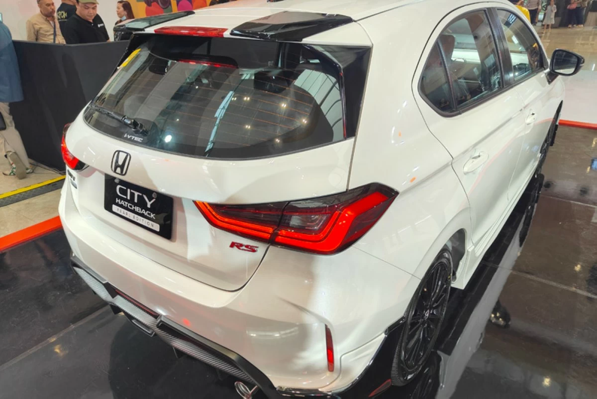 Exclusive rear aero kit of the Honda City Hatchback