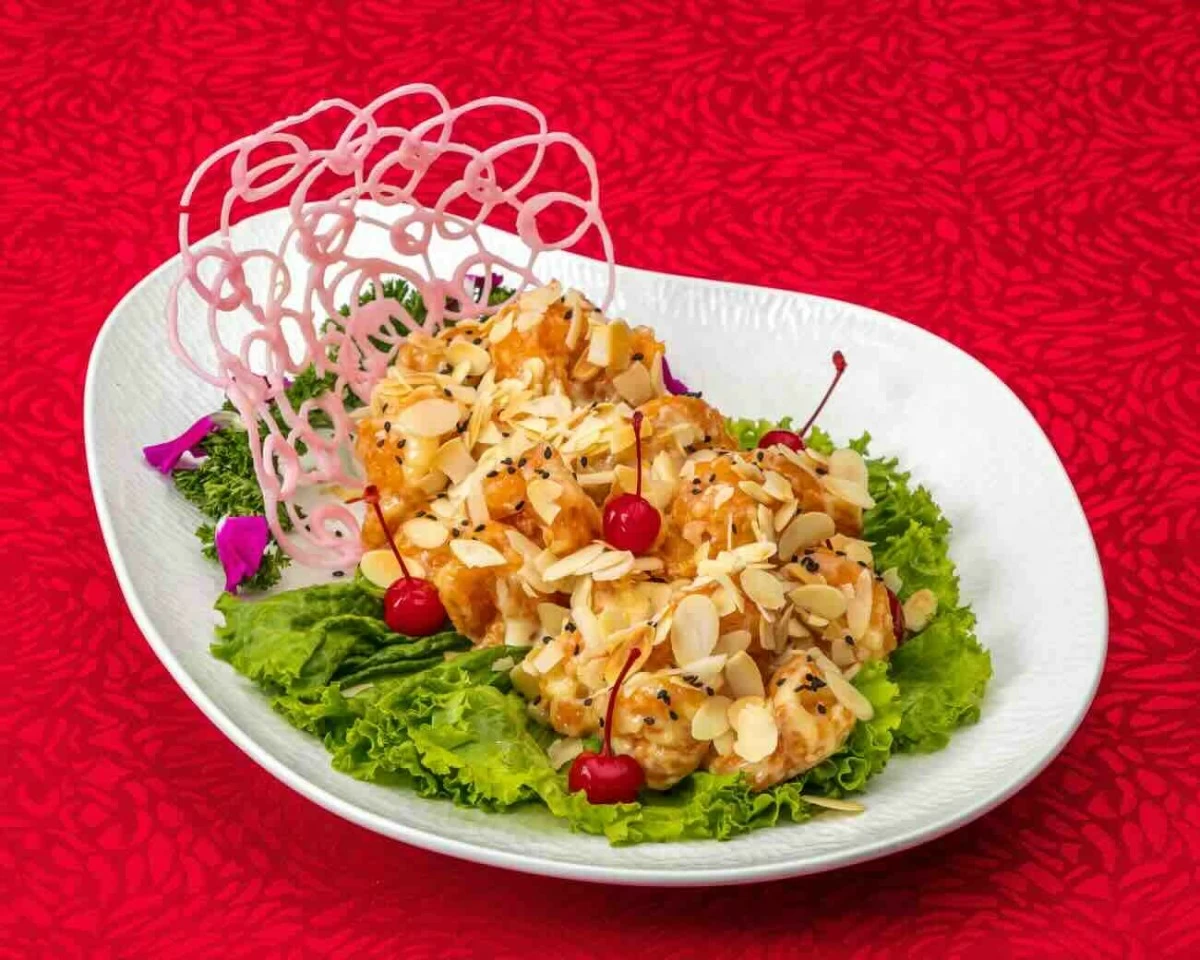 Shrimps with Almond Flakes