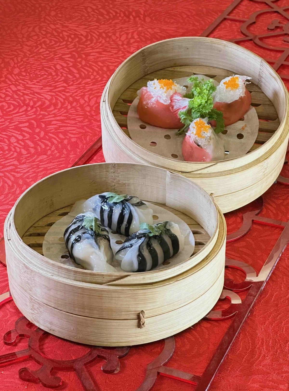 Seabass Dumpling and Snow Birdsnest Seafood Dumpling