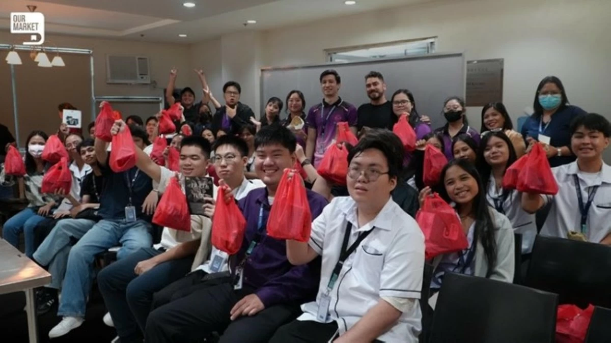 Chiang Kai Shek College’s workshop audience with chef Christian Valdes and Jozshua Healy, program chair of BSHM
