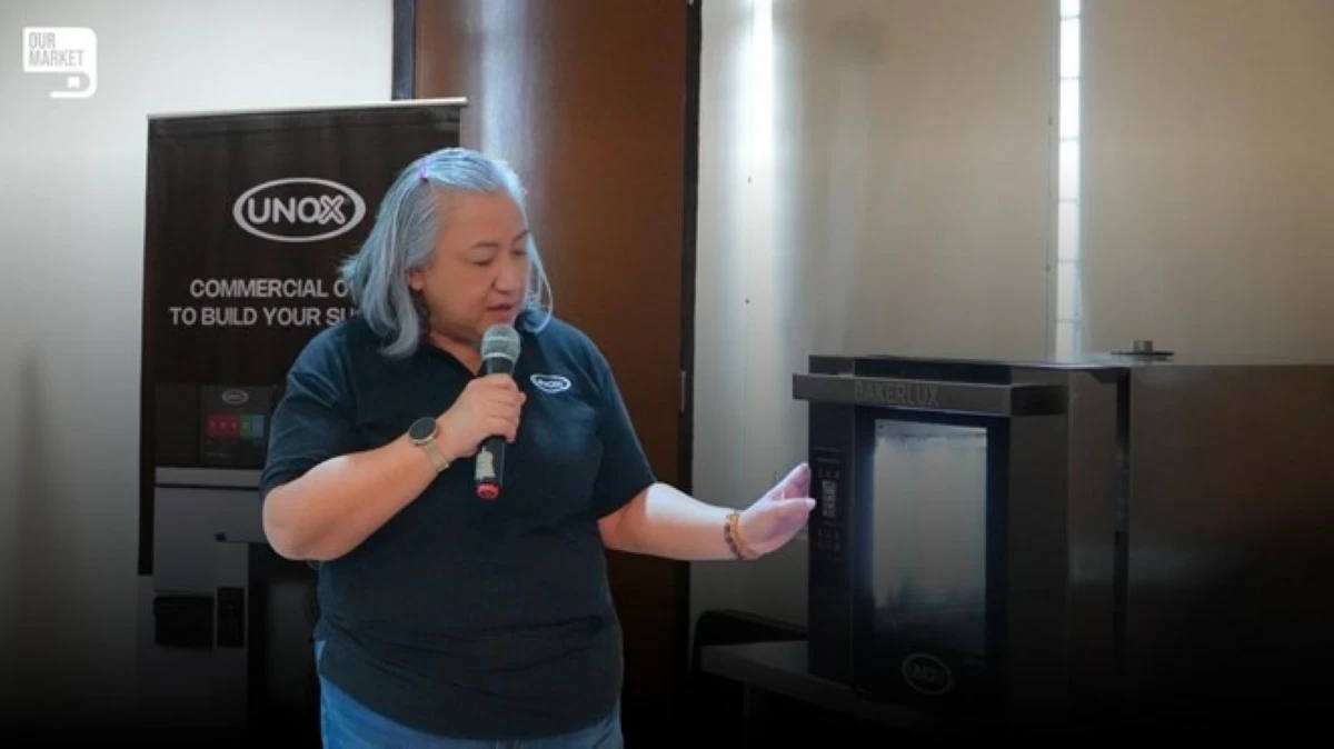 Chef Alphie Tabuzo of Unox Philippines introduces Unox Bakerlux’s features for food businesses
