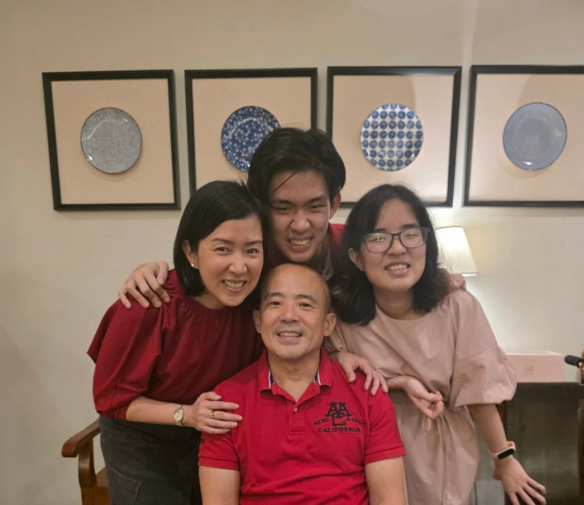 Arlene with husband Lord and their children, Nina, 29, and Lucas, 19