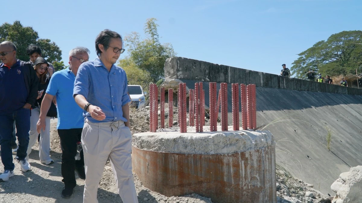 DPWH Secretary Vince Dizon inspects the Loing and Caraboan bridges in Piddig, Ilocos Norte on Feb. 13, 2026, as part of efforts to monitor ongoing infrastructure projects. (Photo courtesy of DPWH)