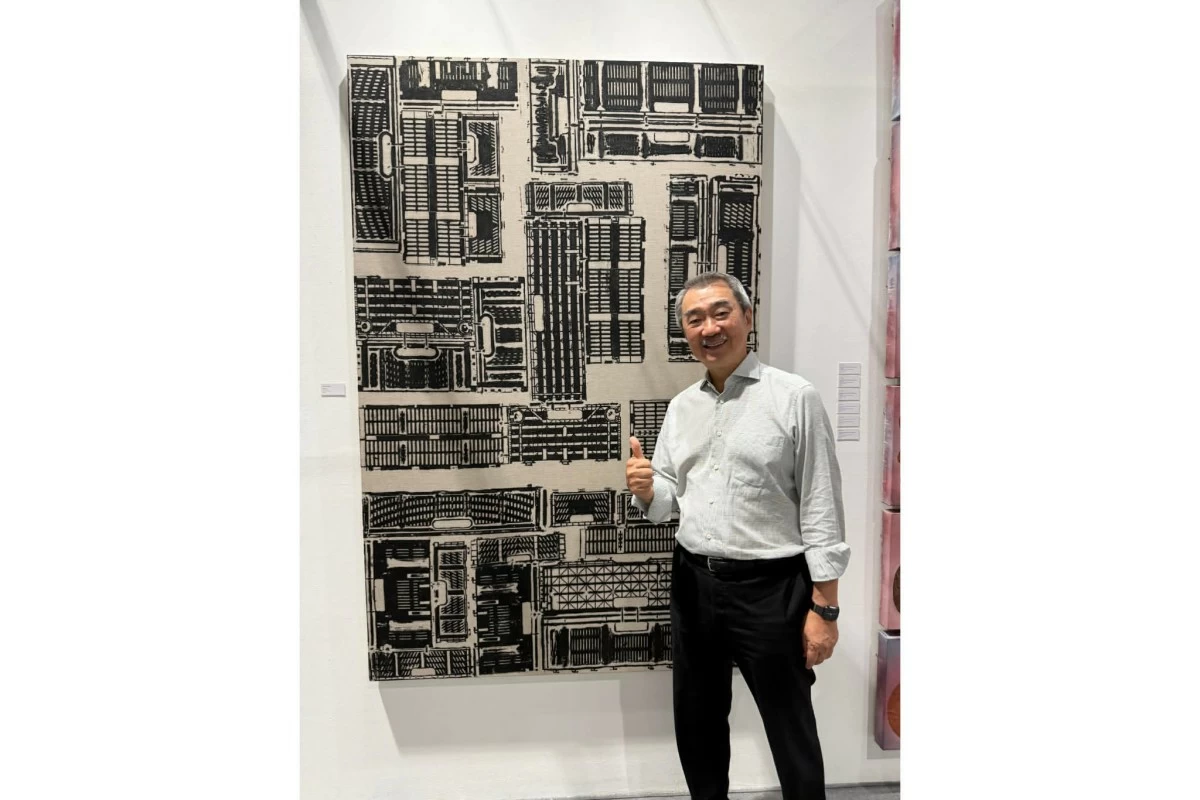 Nicole Coson’s artwork, and the thumbs up from her Tito Hans