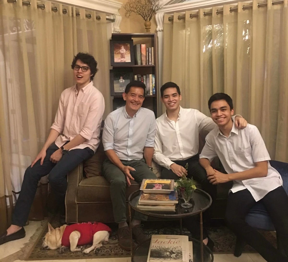 Also from 2016, the annual Christmas photo with my three sons.