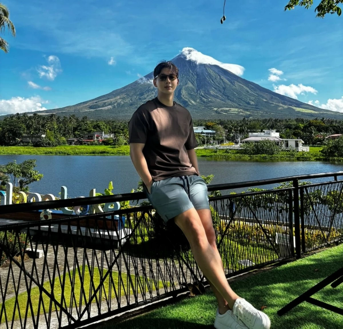Korean actor Ji-soo in Bicol (Instagram) 