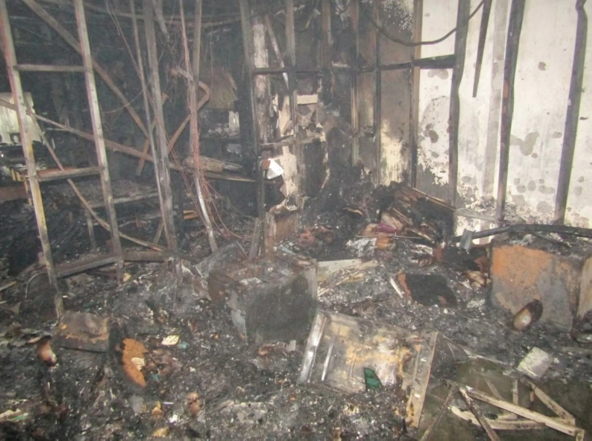 The fire at the Royal Indian Curry House in Filinvest Alabang, Muntinlupa, on Feb. 16 (Photo from the Muntinlupa City Fire Station) 